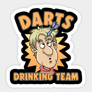 Dart Drinking Team Big Dart Player Dart Arrow Sticker